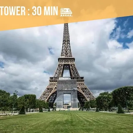 Apartment Garden /20 Min Champs Elysees /30 Min Eiffel Tower Nanterre